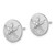 Sterling Silver Rhodium-Plated Textured Sand Dollar Stud Earrings, 12.2 mm - View 2