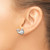 Sterling Silver Rhodium-Plated Polished Whale Stud Earrings, 6 mm - View 3
