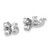 Sterling Silver Rhodium-Plated Polished Whale Stud Earrings, 6 mm - View 4