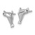 Sterling Silver Rhodium-Plated Polished Cubic Zirconia Eye Sea Lion Stud Earrings, 8 mm - View 2