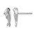 Sterling Silver Rhodium-Plated Polished Cubic Zirconia Eye Harbor Seal Stud Earrings, 6 mm