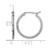 Platinum Diamond-Cut 15 x 1.5 mm Hoop Earrings - View 4