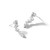 Cheryl M Sterling Silver Rhodium-Plated Polished Fancy Multi-Cut Cubic Zirconia Post Dangle Earrings, 25.4 mm - View 5
