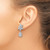 Cheryl M Sterling Silver Rhodium-Plated Polished Fancy Multi-Cut Cubic Zirconia Post Dangle Earrings, 27.2 mm - View 3