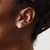 Cheryl M Sterling Silver Rhodium-Plated Polished Fancy Oval Cubic Zirconia Halo Stud Earrings, 12 mm - View 3