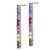 Cheryl M Sterling Silver Rhodium-Plated Polished Multicolor Cubic Zirconia Post Dangle Earrings, 40.6 mm - View 2