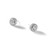 Cheryl M Sterling Silver Rhodium-Plated Polished Cubic Zirconia Halo Stud Earrings, 10.1 mm - View 5