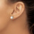 Cheryl M Sterling Silver Rhodium-Plated Polished Cultured Freshwater Pearl and Cubic Zirconia Halo Stud Earrings, 9 mm - View 3
