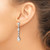 Cheryl M Sterling Silver Rhodium-Plated Polished Fancy Cubic Zirconia Teardrop Post Dangle Earrings, 41 mm - View 3