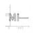 Cheryl M Sterling Silver Rhodium-Plated Polished Letter M Cubic Zirconia Initial Stud Earrings, 7.5 mm - View 4