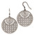 Sterling Silver Ruthenium-Plated Shepherd Hook Drop French Wire Earrings, 48 mm