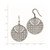 Sterling Silver Ruthenium-Plated Shepherd Hook Drop French Wire Earrings, 48 mm - View 2