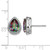 Sterling Silver Rhodium-Plated Polished Mystic Topaz & Cubic Zirconia Stud Earrings, 14 mm - View 4
