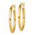 Sterling Silver Gold-Tone Polished 2.5 x 28 mm Hoop Earrings - View 2