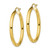 Sterling Silver Gold-Tone Polished 3 x 35 mm Hoop Earrings - View 2