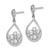 Sterling Silver Rhodium-Plated Cubic Zirconia Dangle Earrings, 26.75 mm - View 2