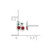 Sterling Silver Rhodium-Plated Polished Red & Green Crystal Cherries Petite Stud Earrings, 5.94 mm - View 4