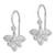 Sterling Silver Rhodium-Plated Cubic Zirconia Dangle French Wire Earrings, 27 mm - View 2
