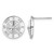De-Ani Sterling Silver Rhodium-Plated Mini Nautical Compass Stud Earrings, 13 mm