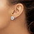 De-Ani Sterling Silver Rhodium-Plated Mini Nautical Compass Stud Earrings, 13 mm - View 3