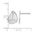 De-Ani Sterling Silver Rhodium-Plated Polished Small Sailboat Stud Earrings, 13 mm - View 4