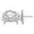 De-Ani Sterling Silver Rhodium-Plated Polished Blue Crab Stud Earrings, 14.5 mm