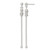 Sterling Silver Fancy Knot with Chain Post Dangle Earrings, 62.15 mm