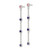 Sterling Silver Chain with Pink and Purple Bezel CZs Dangle Earrings, 52.4 mm - View 2