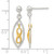 Sterling Silver & Gold-Tone Polished Infinity Drop Post Dangle Earrings, 28.3 mm - View 4