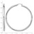 Sterling Silver Polished 3 x 67 mm Hoop Earrings - View 4