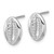 Sterling Silver Rhodium-Plated Polished Cowrie Shell Stud Earrings, 11.6 mm - View 2