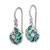Sterling Silver Rhodium-Plated Polished Abalone Swirl Shell Dangle French Wire Earrings, 25.6 mm - View 2