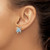 Sterling Silver Rhodium-Plated Polished Cubic Zirconia Turtle Stud Earrings, 12.5 mm - View 3