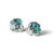 Sterling Silver Rhodium-Plated Polished Cubic Zirconia Dolphin Stud Earrings, 9.4 mm - View 5