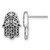 Sterling Silver Rhodium-Plated Polished and Oxidized Filigree Hamsa Post Drop Earrings, 13.1 mm