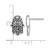 Sterling Silver Rhodium-Plated Polished and Oxidized Filigree Hamsa Post Drop Earrings, 13.1 mm - View 3