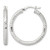 Sterling Silver Polished Diamond-Cut Textured 30 x 3.25 mm Round Hoop Earrings, 30 mm Long