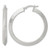 Sterling Silver Textured 40 x 4.0 mm Knife Edge Greek Key Round Hoop Earrings
