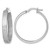 Sterling Silver Rhodium-Plated Polished Textured In and Out Greek Key 4.00 x 29 mm Hoop Earrings, 31 mm Long