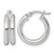 Sterling Silver Polished Double Tube Hoop Earrings, 18.2 mm