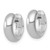 Sterling Silver Rhodium-Plated Polished 5.00 x 14 mm Round Hinged Hoop Earrings, 13 mm Long - View 2