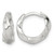 Sterling Silver Polished Twisted Tapered Round Hinged Hoop Earrings, 13.25 mm