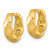 Sterling Silver Gold-Tone Polished Twisted Tapered Round Hinged Hoop Earrings, 13.25 mm - View 2