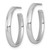 Sterling Silver Rhodium-Plated Polished 3.00 x 23 mm C-Hoop Post Earrings, 22.75 mm Long - View 2