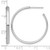 Sterling Silver Rhodium-Plated Polished 3.00 x 32 mm C-Hoop Post Earrings, 32.5 mm Long - View 3