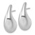 Sterling Silver Rhodium-Plated Polished Puffed Teardrop Post Dangle Earrings, 27.9 mm - View 2
