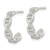 Sterling Silver Polished Anchor Link C-Hoop Post Earrings, 16.25 mm - View 2