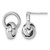 Sterling Silver Rhodium-Plated Polished Love Knot Dangle Earrings, 17.4 mm
