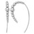 Sterling Silver Rhodium-Plated Polished Graduated Beads Threader Drop Earrings, 45.4 mm