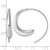Sterling Silver Rhodium-Plated Polished Graduated Circle Threader Drop Earrings, 32.9 mm - View 4